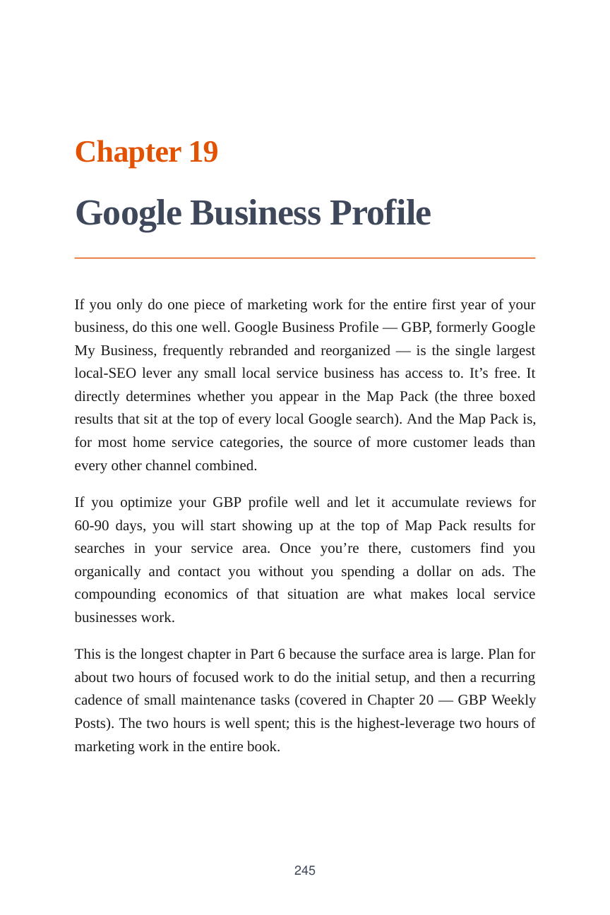 Chapter 19 — Google Business Profile